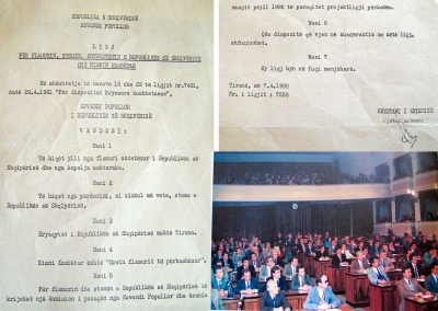 Ligji që hoqi yllin e kuq dhe Kuvendi Popullor në vitin 1992