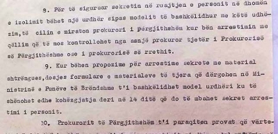 Të arrestuarit në mënyrë sekrete që bëheshin bashkëpunëtorë Sigurimi