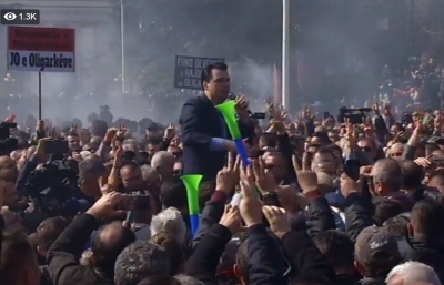 Protesta/ Lulzim Basha: Ne nuk jemi popull i dhunës por i lirisë