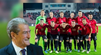 &#039;Fitore&#039;/ Edhe ish-kryeministri Berisha nxit Kombëtaren kundër Francës