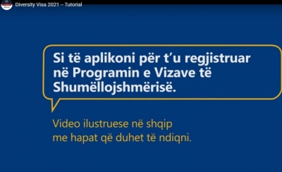Ambasada tregon videon: Plotësojeni vetë Lotarinë Amerikane, s&#039;keni pse të paguani njeri