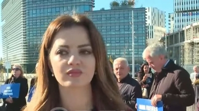 Protesta në PE/ Hoti: Si mund të flasim për demokraci funksionale në Shqipëri kur lideri i opozitës është në burg pa prova e fakte?!