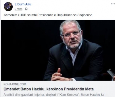 Deputeti i Vetëvendosjes: UDB kërcënon Metën