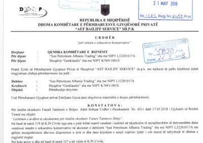 Rishfaqet në skenë GULF, kreditorët kërkojnë shlyerjen e faturave përmes përmbarimit
