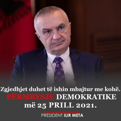 Mesazhi i fortë i presidentit Meta: Zgjedhjet duhet të ishin mbajtur me kohë, përmbysje demokratike më 25 prill