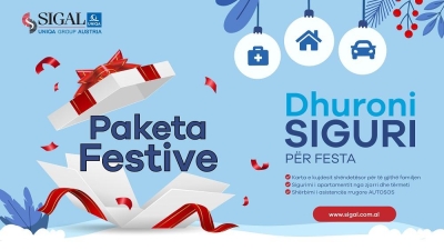 Një Dhjetor plot magji dhe siguri/ “Paketa festive” nga SIGAL UNIQA, dhurata e duhur këtë fundvit