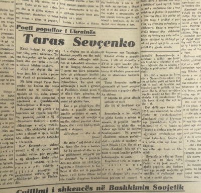 Tarasi ishte emër simbol i vëllazërimit të popujve sllavë