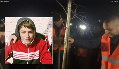 Banorët e Unazës së Re mbjellin pemë, njërën e pagëzojnë me emrin e Ardit Gjoklajt