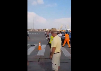 Sherr i madh në Portin e Durrësit! (VIDEO)