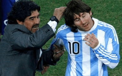 Messi humbi penalltinë, reagon Maradona