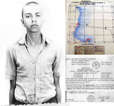 16-vjeçari Gjergj Hani në kohën e arrestimit, i paraburgosur në Degën e Punëve të Brendshme Durrës.