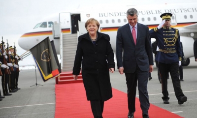 Të martën takim mes Merkel dhe Thaçit në Berlin